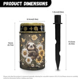 Sloth Sunflower Solar Light Outdoor Decor,Solar Powered Stakes Decorative Memorial Lights Garden Yard Lawn Pathway | Lumora