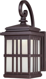 Westinghouse 6400200 Traditional One-Light LED Outdoor Wall Light Sconce Oil Rubbed Bronze Finish, Frosted Glass | Lumora