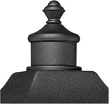 John Timberland Moray Bay Mission Outdoor Post Light Fixture Style Black Steel 17" Clear Seedy Glass for Exterior | Lumora