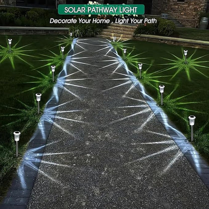 Solar Pathway Lights Outdoor – Waterproof Warm White LED Landscape Lighting for Yard, Garden, Driveway, Walkway, Patio, Lawn, Path (16)
