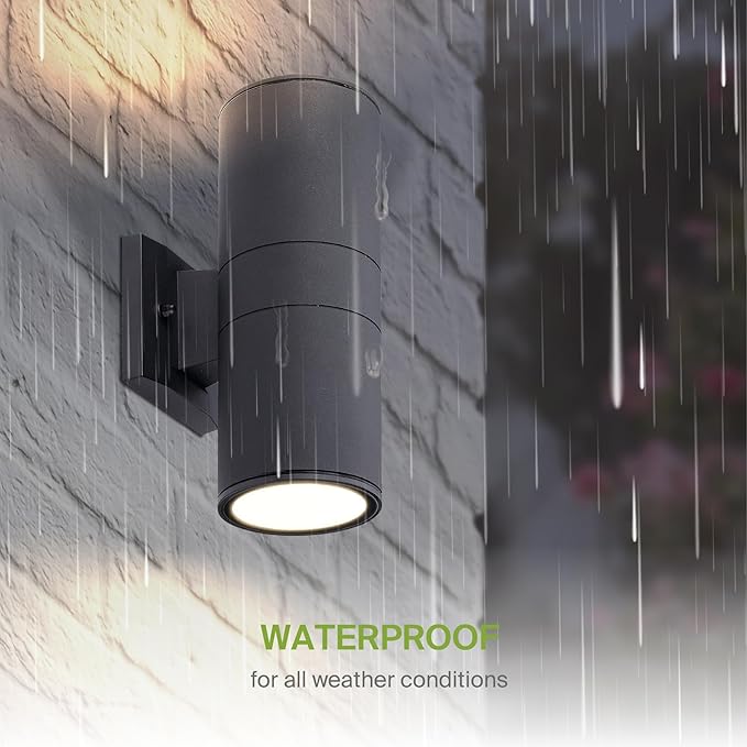 ASD 2 Light LED Indoor & Outdoor Wall Light Fixture | 18W 1900LM 3000K-5000K 120V Cylinder Up Down Lights | | Lumora
