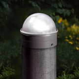 Classy Caps CH2233S Summit Chain Link Solar Post Cap, Silver – High Output LED, Fits 1-7/8", 2", 2-2/8",2.5 | Lumora