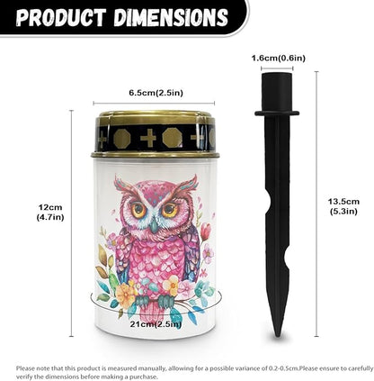 Owl Outdoor Solar Lights Solar Stake Lights Waterproof Garden Decorations for Party,Pretty Solar Walkway Lights for Yard Pathway Light,Wall Light Auto On/Off