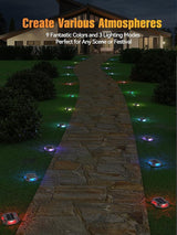 Solar Driveway Lights Solar Dock Lights 9 Colors in 12 Pack, Waterproof IP68, Outdoor, for Driveway Markers, Marine | Lumora