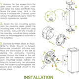 ASD 1 Light Square Dusk to Dawn Outdoor Wall Light Fixture | 60W E26 Bulb Socket 120V ETL Cylinder Up Down Lights | | Lumora
