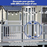 2 Pack 10 ft Heavy Duty Metal String Light Poles Adjustable Outdoor Lighting Stand for Patio,Backyard,Garden,Party | Lumora