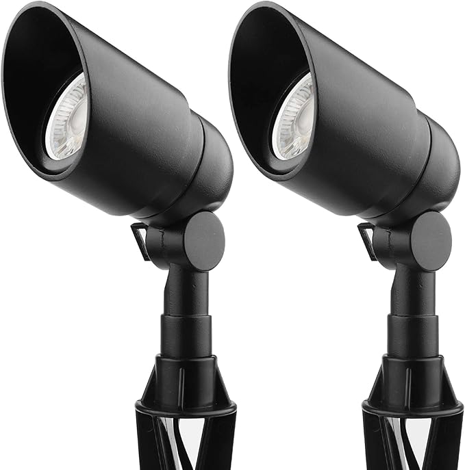 Landscape Lighting 12V 5W LED Landscape Spotlight Cast-Aluminum Waterproof Outdoor Low Voltage 450 Lumen Warm White | Lumora