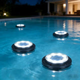 Flacchi Solar Lights Outdoor - Solar Powered Ground Lights Outdoor Solar Disk Light Waterproof Landscape Light for | Lumora