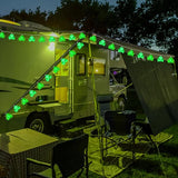 8.5Ft Shamrock String Lights, St Patrick's Day Decorations Light with 10 LED Green Lucky Clover Lights Outdoor | Lumora