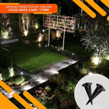 2 Pack Metal Ground Stake for LED Flood Lights, Compatible with 10W-100W, Outdoor Mount for Gardens, Yards, and | Lumora