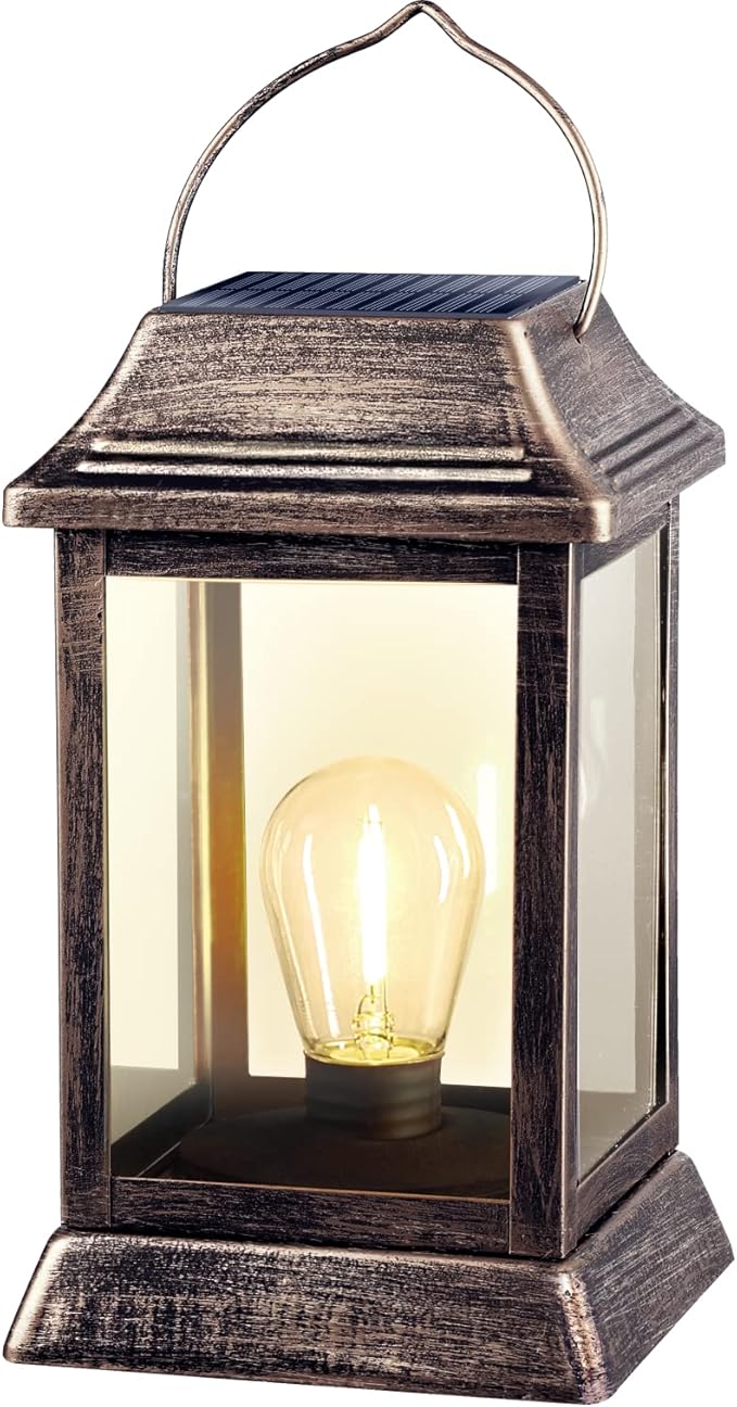 UBright Solar Lights Lantern Outdoor Hanging Solar Lights Outdoor Waterproof 1 Pack