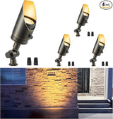Gardenreet Brass Landscape Lighting - Low Voltage Spotlights Outdoor, 12V LED Wired Uplights, Waterproof Spot | Lumora