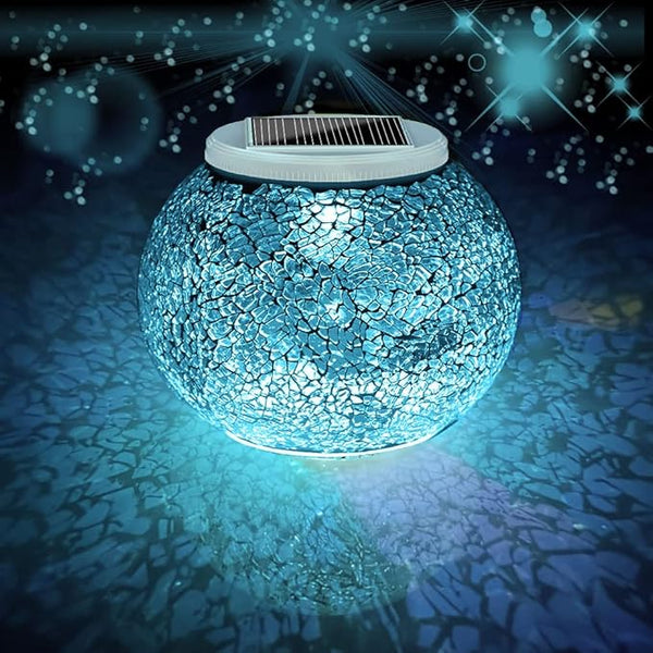Aukora Color Changing Solar Powered Glass Ball Garden Lights, Table Lamps Waterproof Night Light for Patio, Bar | Lumora