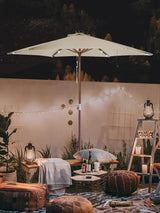 Yescom Solar String Light 40 LED Fit for 9 ft 8 Ribs Patio Offset Umbrella Outdoor Yard Party Wedding with Clips | Lumora