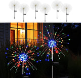 Solar Firework Lights for Outside, 8 Modes RGB Color Changing Fireworks Solar Fairy Light Outdoor for Garden Yard | Lumora
