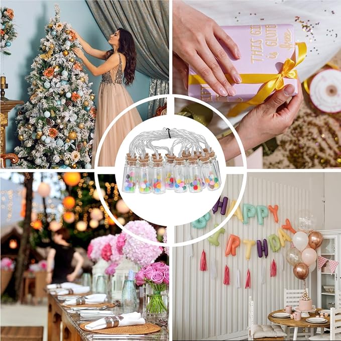 PRETYZOOM 1pc Led Wish Bottle String Light Creative Lamp Decor Indoor Fairy Light for Parties and Home Adornment Unique Scene Decoration