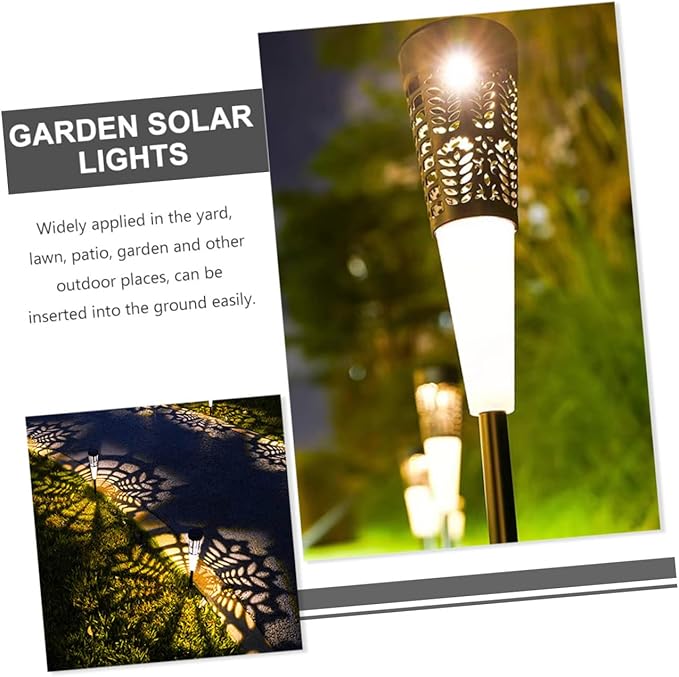 UPKOCH 6pcs Solar Pathway Stake Lights Outdoor Garden Lamp Warm Lighting for Driveway Lawn and Patio Decor | Lumora