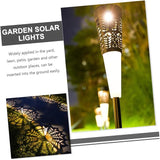 UPKOCH 6pcs Solar Pathway Stake Lights Outdoor Garden Lamp Warm Lighting for Driveway Lawn and Patio Decor | Lumora
