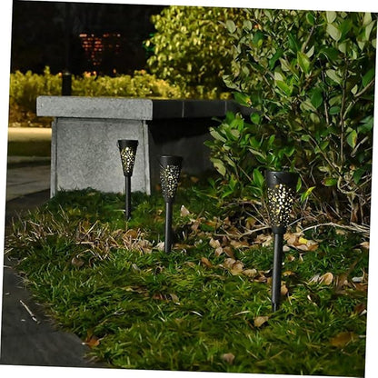 Solar Yard Lights Outdoor Waterproof Solar Garden Path Lights Warm White Landscape Lighting for Lawn Patio Backyard Decoration