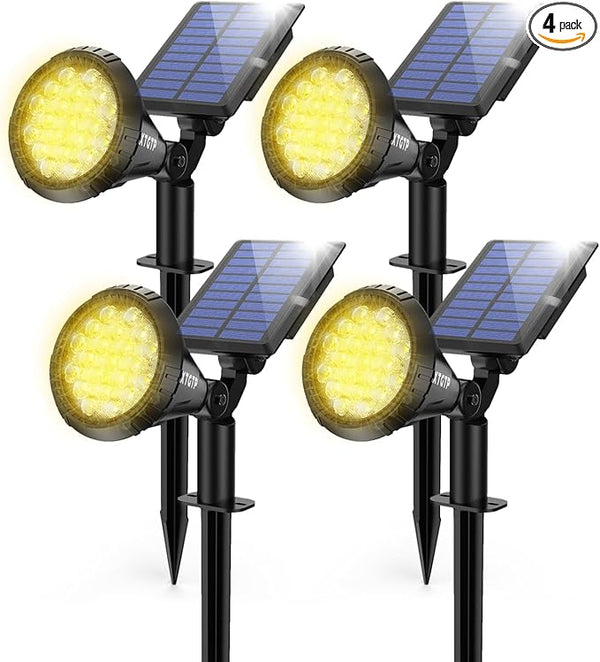 Solar Lights Outdoor, 2-in-1 Decorative Solar Landscape Lighting for Outside, IP67 Waterproof Garden Light Pathway | Lumora