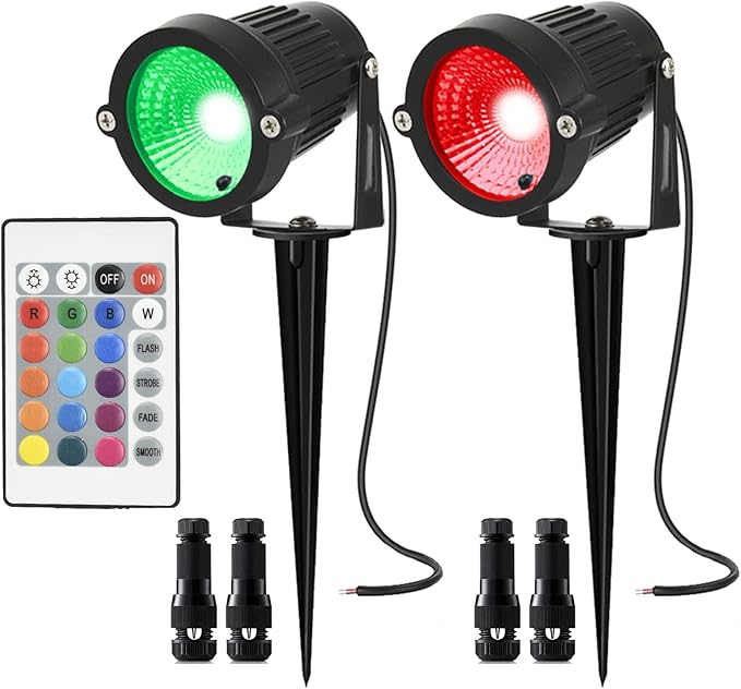 RGB Low Voltage Landscape Lights Color Changing 5W LED Landscape Lighting Outdoor Waterproof Remote Control for | Lumora
