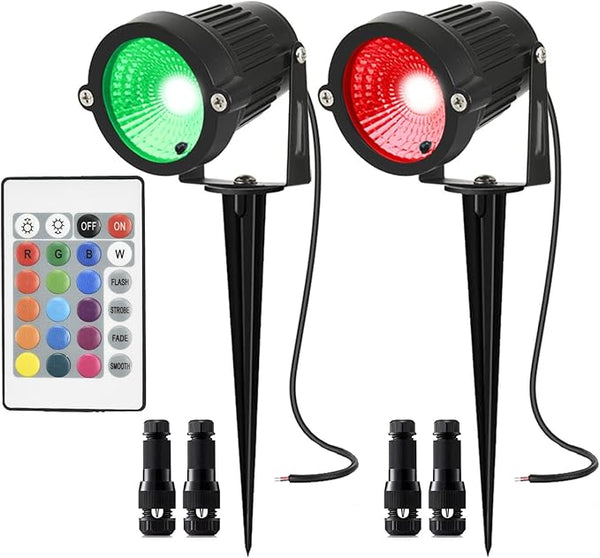 RGB Low Voltage Landscape Lights Color Changing 5W LED Landscape Lighting Outdoor Waterproof Remote Control for | Lumora
