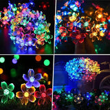 Christmas Flower Starry Fairy String Lights 33 Feet 100LED Blossom Decorative Light for Garden, Patio, Christmas | Lumora