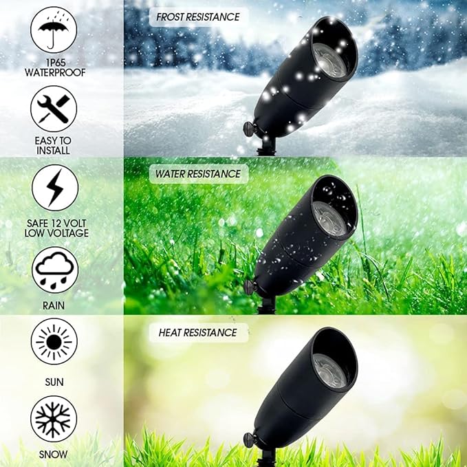 LED Spot Lights Outdoor 7W LED Landscape Light 111 - Solid Aluminum Metal Wall Light Security Lighting LED Yard | Lumora