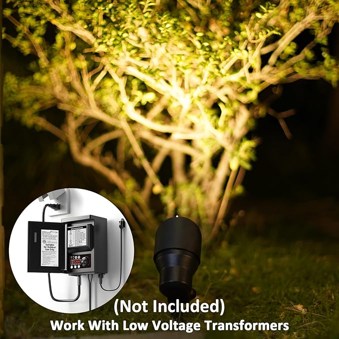 Landscape Spotlights Low Voltage Spot Lights Outdoor Lighting 8PK 6W LED 145 Lumens Weatherproof Floodlights 12V AC | Lumora
