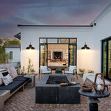 17.25” Outdoor Wall Light Fixtures 2-Pack, Farmhouse Black Barn Lights, Gooseneck Exterior Lighting Fixtures Wall | Lumora