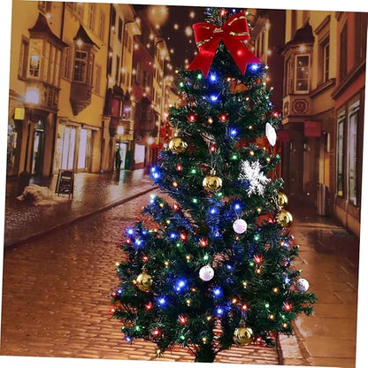Solar LED String Lights Warm White Beads Outdoor Garden Patio Decorative Lamp for Tree Lawn Parties and Weddings Energy-Saving Solar Powered