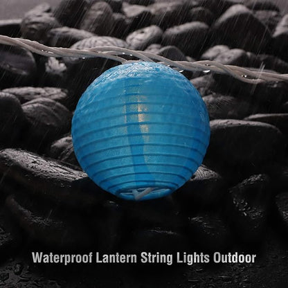 Lantern String Lights 9.83FT 3Inch UL Listed Lantern Lights for Bedroom, Colorful Mini Lanterns Outdoor Hanging for Patio,Home/Garden Decor