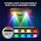 Solar Fence Lights Outdoor 12 Pack – IP65 Waterproof Wireless Solar Deck Lights with 9 Color Modes, 80 Lumen Bright | Lumora