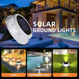Solar Driveway Lights 4 Pack, Outdoor LED Deck Lights, Solar Powered Waterproof Outdoor Waterproof Road Markers for | Lumora