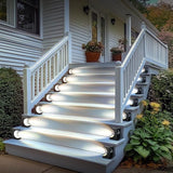Crescent-Shaped Solar Step Lights for Outside Waterproof IP67,Long-Lasting LED Stair Light - Outdoor Path Light | Lumora