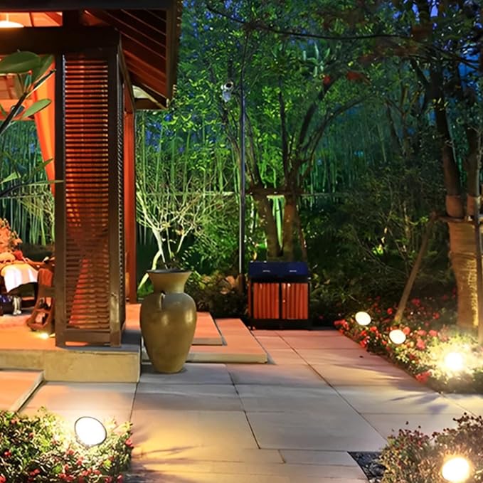 Solar Pathway Lights, 10 in 1 Waterproof LED Solar Lights String Outdoor Garden Lights, Auto On/Off Solar Walkway Lights for Yard, Landscape, Pathway, Walkway, Path