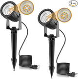 L LOHAS LED 12W Dusk to Dawn Outdoor Lighting, Auto On/Off 3000K Landscape Outdoor Spotlight, IP66 Waterproof Plug | Lumora