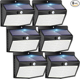 Peasur [6 Packs] Solar Lights Outdoor Motion Sensor Solar Security Lights Waterproof with 3 Lighting Modes Solar | Lumora