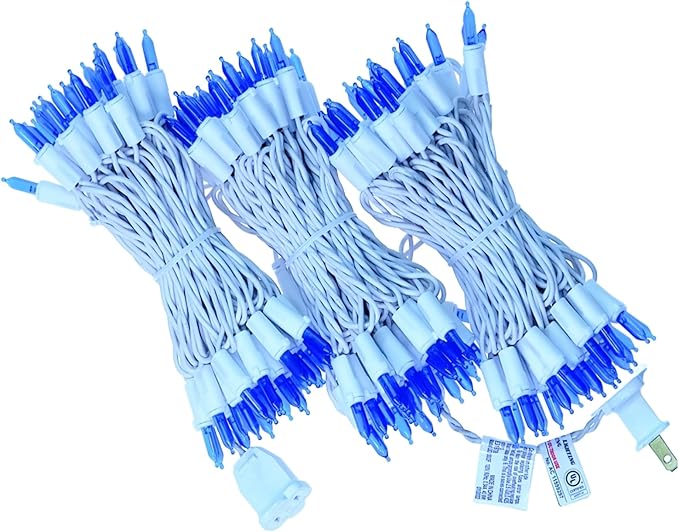 150 LED Blue Christmas Lights, UL Listed and Commercial Grade White Wire String Lights 50 FT, for Indoor and | Lumora