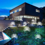 Solar Outdoor Lights,4 Pack 120 LED Waterproof Solar Firework Lights are 8 Modes Decorative Sparkles Stake | Lumora