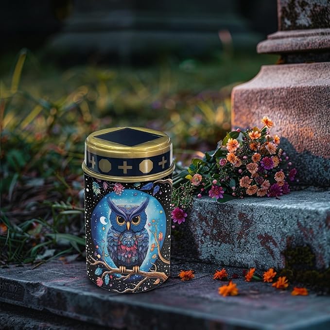 Galaxy Owl Outdoor Solar Lights for Yard Patio Landscape Lighting Solar Pathway Lights Warm White Solar Garden | Lumora