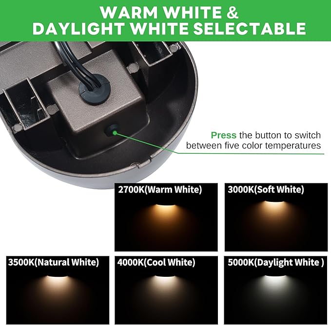 Low Voltage Landscape Deck Lights - 12V Step Lights LED Outdoor, Warm White & Daylight White Adjustable, IP65 | Lumora