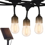 Brightech Ambience Pro Solar Powered Outdoor String Lights, 48 ft Commercial Grade Waterproof Patio Lights | Lumora