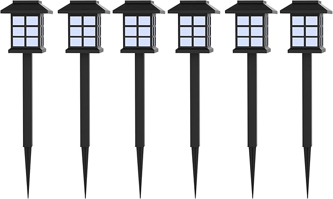 6-Piece Solar Outdoor Lights Set - Weather-Resistant Outdoor Lighting for Path, Landscaping, and Driveway - LED | Lumora