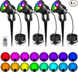 OurLeeme Lawn Flood Light Stake, RGB Spot Lights,8W Outdoor LED Flood Light Waterproof Garden Yard Lights with | Lumora
