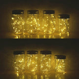 Decorman Solar Mason Jar Lights, 8 Pack Waterproof Fairy Star Firefly Lids String Lights with 8 Hangers for Patio | Lumora