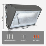 WYZM 4Pack 150W LED Wall Pack Lights with Dusk-to-Dawn Sensor, 21000LM Bright Wall Mount Outdoor Light Fixture | Lumora