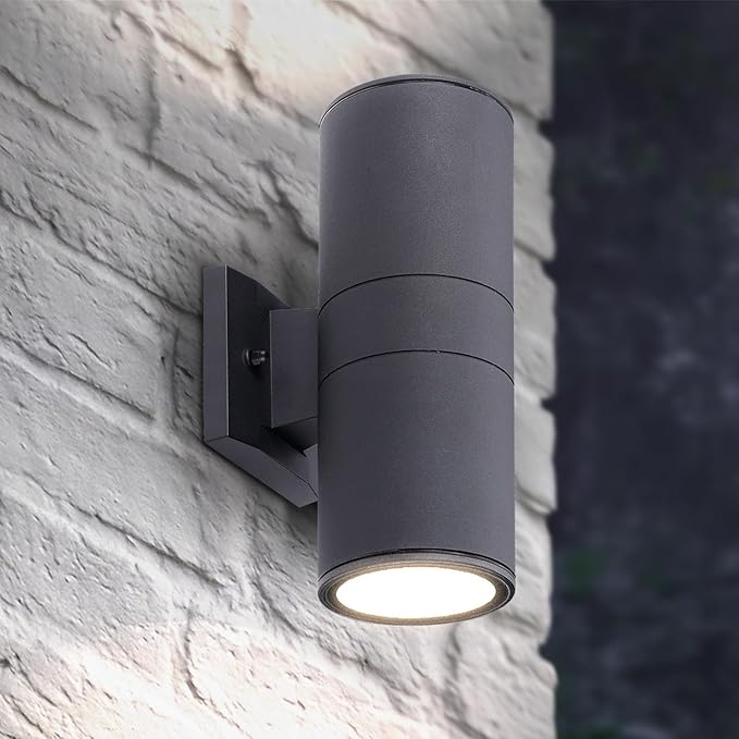 ASD 2 Light LED Indoor & Outdoor Wall Light Fixture | 18W 1900LM 3000K-5000K 120V Cylinder Up Down Lights | | Lumora