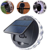 Homoyoyo 2pcs Solar Powered Garden Wall Lights White LED Solar Lamps for Outdoor Patio Yard Fence Lighting Light | Lumora