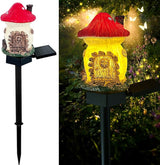 Mushroom Solar Lights Outdoor, Waterproof Fairy Houses Lights Mushroom Garden Decor Decorative Solar Powered Garden | Lumora